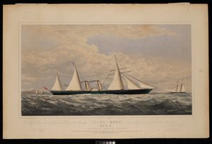 Alla ditta Dent & Co della Cina, questa stampa del piroscafo Ly-Ee-Moon, Norman Hill, comandante... costruito dalla Thames Iron Works and Shipbuilding Company, Blackwall..., c.1860