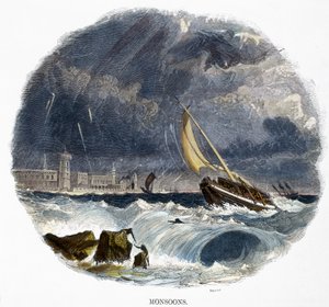 Monsoni, da Fenomeni della Natura, 1849 da Josiah Wood Whymper