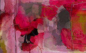 Rosso vivo astratto da Josie George
