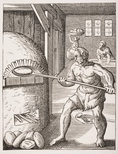 Il fornaio. Riproduzione del XIX secolo del XVI secolo (incisione)