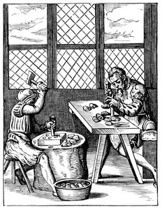 Officina dei fabbricanti di dadi, XVI secolo