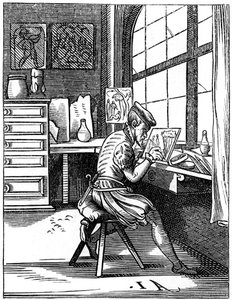 Illuminatore, XVI secolo 1849 da Jost Amman