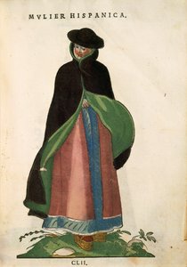 Donna spagnola, da Habitus Praecipuorum Popularum, incisione da Jost Amman