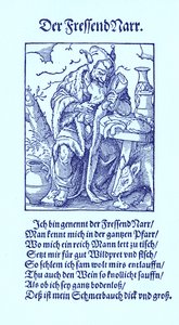 Il goloso sciocco da Jost Amman