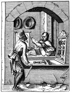 Lavoratore del filo, XVI secolo da Jost Amman