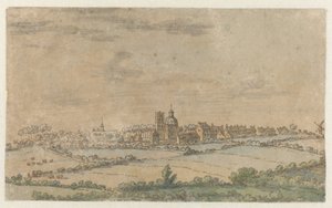 Vista di Scherpenheuvel, Brabante Fiammingo da Josua de Grave (attributed to)