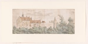 Vista del Castello di Ooij, Brabante Settentrionale