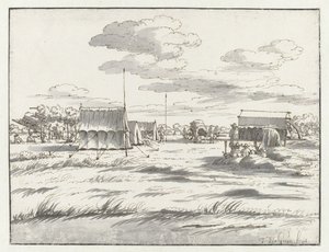 Vista di un accampamento dell