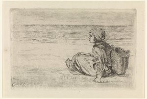 Ragazza al mare da Jozef Israëls