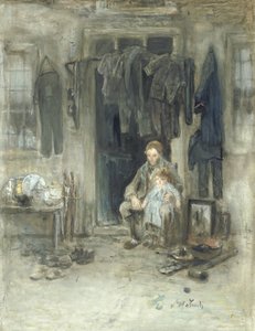 Figlio del vecchio popolo da Jozef Israëls (signed by artist)