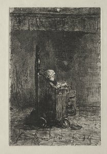 Bambino sulla sua sedia da Jozef Israëls