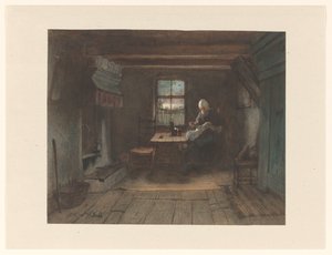 Interno contadino da Jozef Israëls
