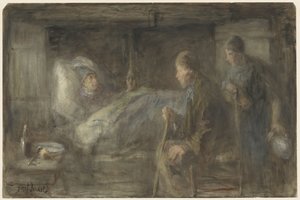 Il vicino malato da Jozef Israëls