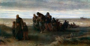 Pescatori che trasportano un uomo annegato, c1861, 1912 da Jozef Israëls