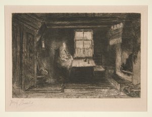 Madre e Bambino in Interno da Jozef Israëls