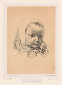 Ritratto di un bambino con cappello da Jozef Israëls