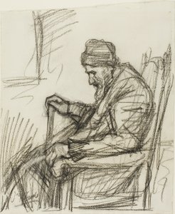 Vecchio seduto da Jozef Israëls