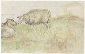Due pecore da Jozef Israëls