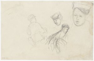 Quattro schizzi di figure