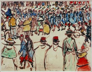La partenza. Vanno alla stazione da József Rippl Rónai