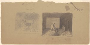 Studi di contadini che sbucciano il mais