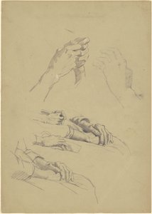 Studi di mani da Jr. Enoch Wood Perry