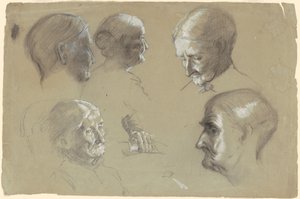 Studi di una donna anziana