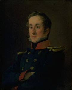 Il pittore marino Emil Wilhelm Normann in uniforme da ufficiale di marina da Jørgen Roed