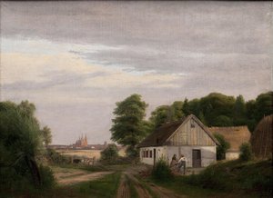 Vista verso Roskilde da una fattoria da Jørgen Roed
