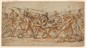 La Battaglia per il Corpo di Patroclo da Jérôme Martin Langlois