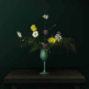 Natura morta con vaso di fiori di campo da Juan Antonio Palacios