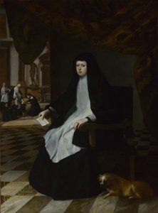 Regina Mariana di Spagna in lutto, 1666 da Juan Bautista Martinez Del Mazo