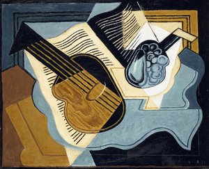 Chitarra e ciotola di frutta, 1921