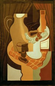 Brocca e ciotola di frutta da Juan Gris