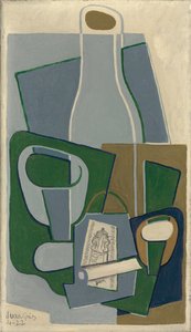 Pipa e pacchetto di tabacco, 1922 da Juan Gris