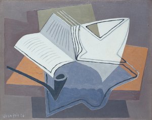 La pipa e il libro aperto da Juan Gris