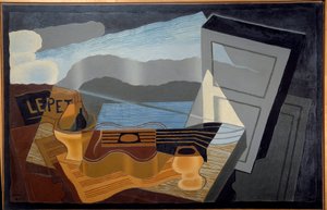 La vista della baia. Dipinto di Juan Gris (1887-1927) Ec. Esp.