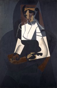 Donna con mandolino, dopo Corot, 1916