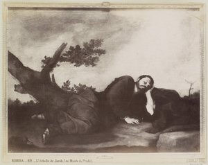 Riproduzione fotografica di un dipinto di Jusepe Ribera, raffigurante il sogno di Giacobbe