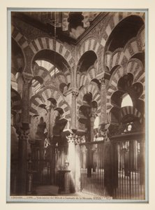 Vista interna del Mihrab o Santuario della Moschea da Juan Laurent
