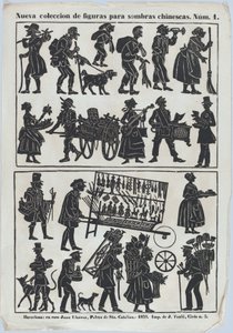 Foglio 1 di figure per burattini cinesi da Juan Llorens