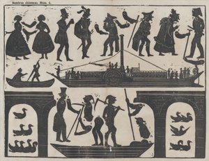Foglio 4 di figure per burattini cinesi, ca. 1850-70 da Juan Llorens