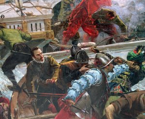 La Battaglia di Lepanto del 1571, dettaglio dei soldati