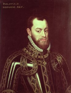 Ritratto di Re Filippo II di Spagna da Juan Pantoja de la Cruz