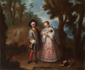 IX. Da spagnolo e albina, torna indietro (IX. De español y albina, torna atrás), c.1760 da Juan Patricio Morlete Ruiz