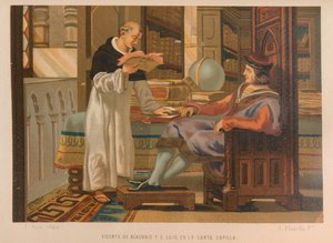 Vincent di Beauvais e San Luigi. Da: La scienza e i suoi uomini, 1879 da Juan Planella y Rodríguez