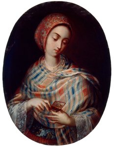 Signora con scialle da Juan Rodríguez Juárez