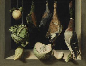 Natura morta con selvaggina, 1600-03 da Juan Sanchez Cotan