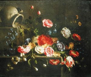 Fiori caduti da una brocca, 1665 da Juan de Arellano