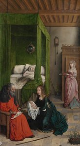 La Nascita e la Nominazione di Giovanni Battista da Juan de Flandes